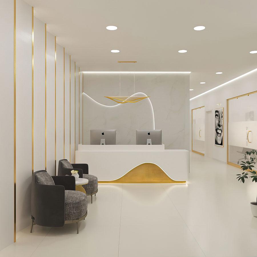 Aria Smile Design en Miami front desk